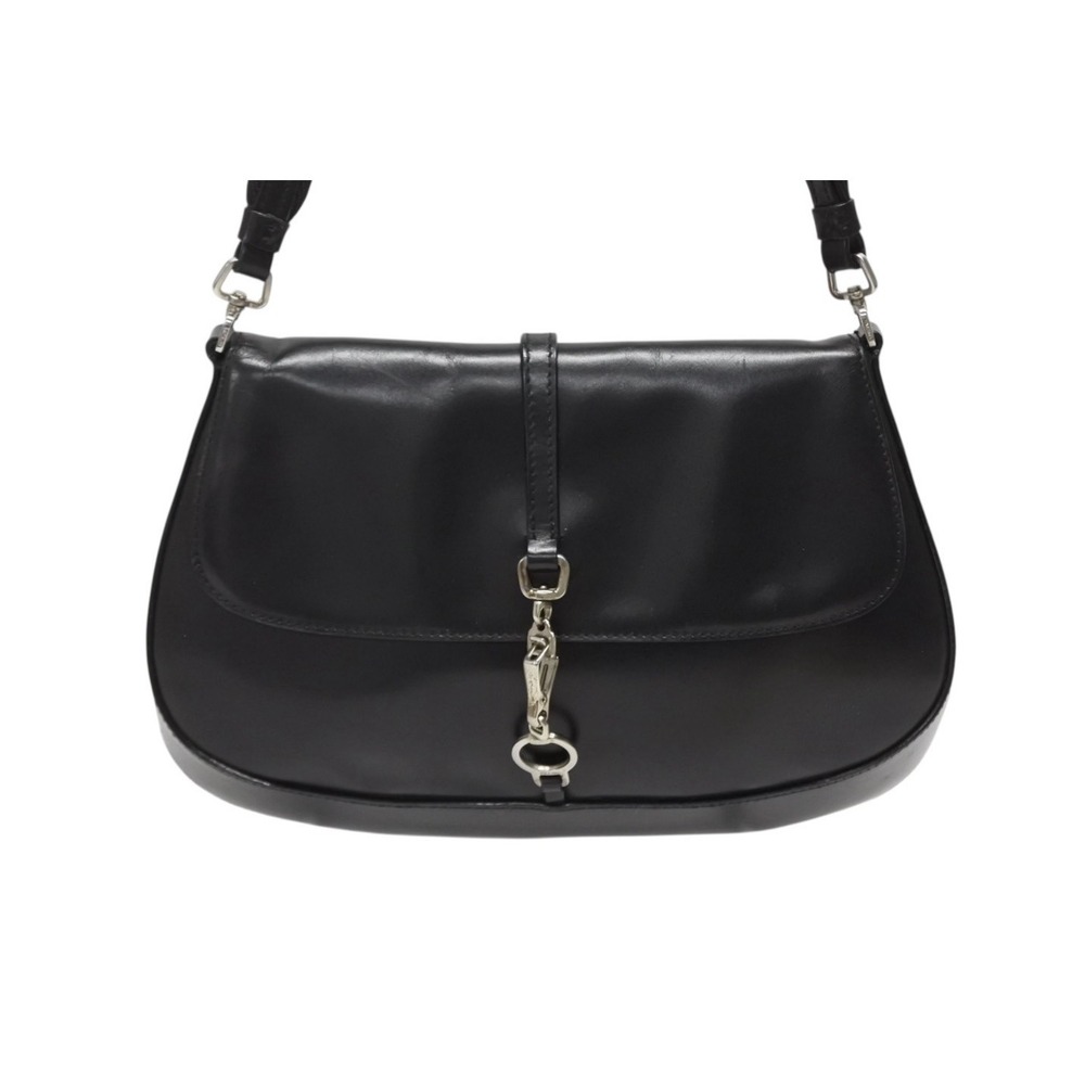 Prada One archive Shoulder metal closure black Hobo leather hobo bag